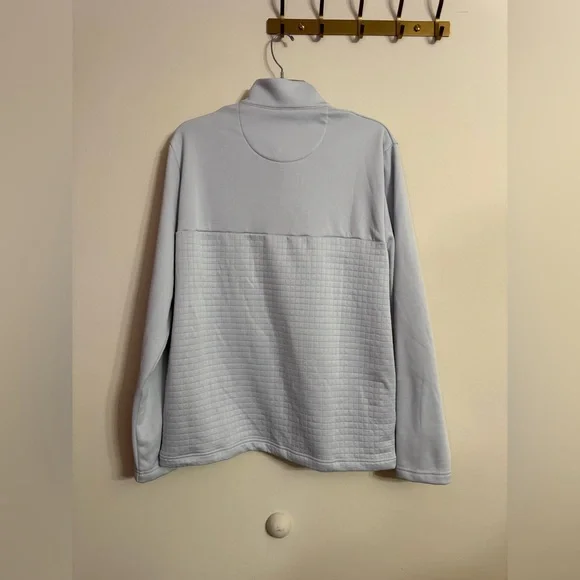 Callaway Gray Men's Quarter Zip UV 50 Sun Protection Pullover Medium M - Picture 4 of 4